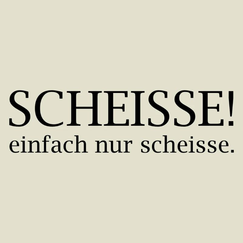 Scheisse! einfach nur scheisse.