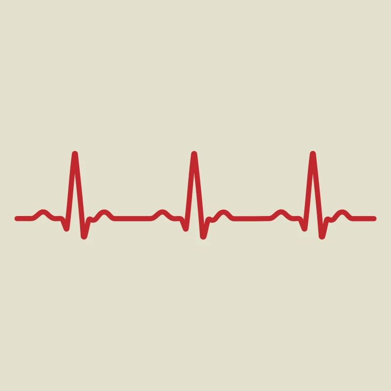 Seamless Red Ecg Heartbeat Pattern