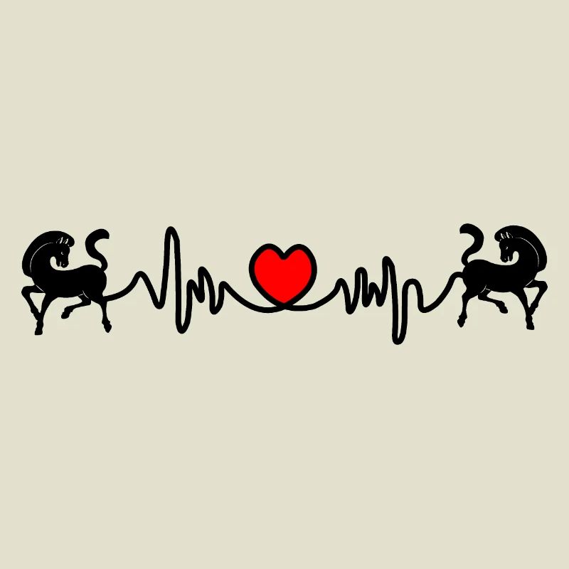 Zwei Pferde Cardio-Herzfrequenz