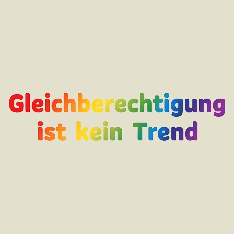 Equality is not a trend rainbow