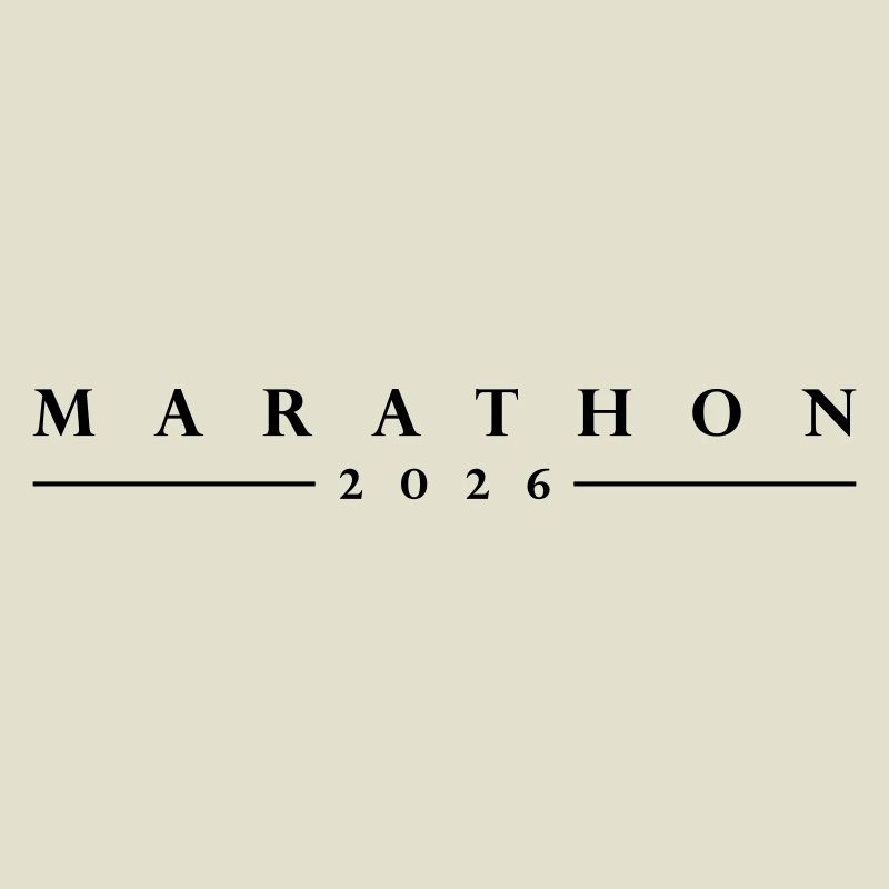 Lettrage Marathon 2026