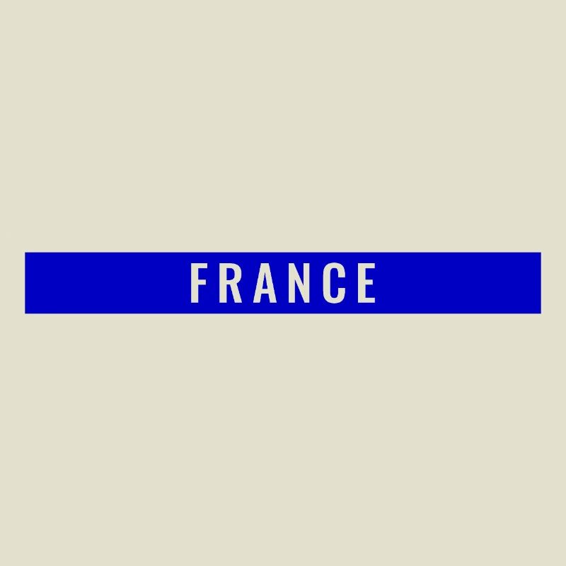 France Rectangle Bleu