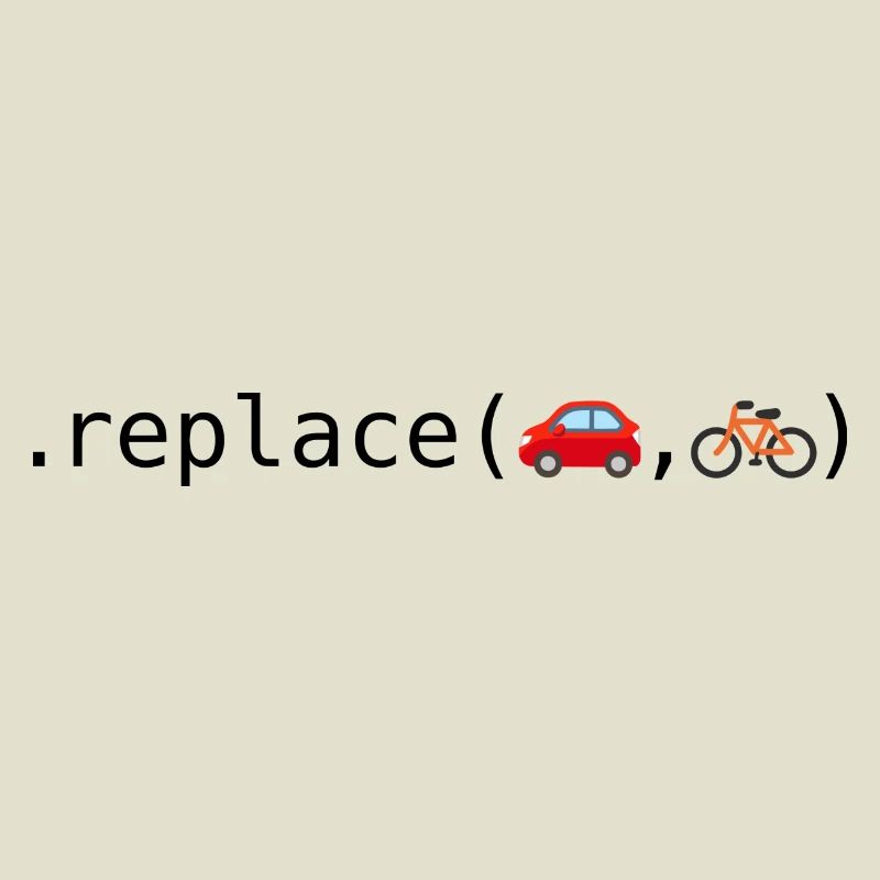 Remplacer les voitures par des vélos; Édition Python