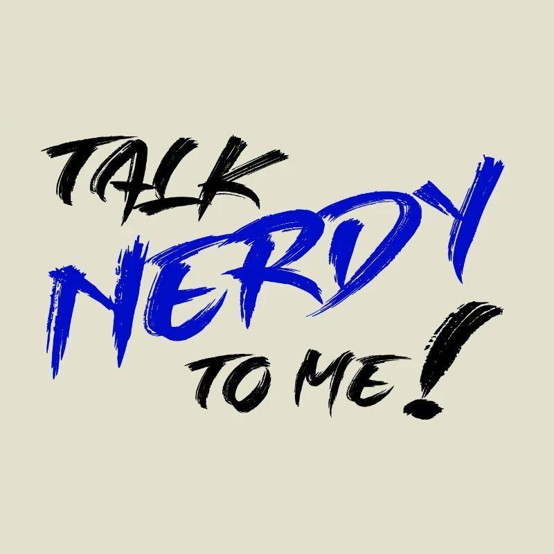 Nerd Graffiti Blue
