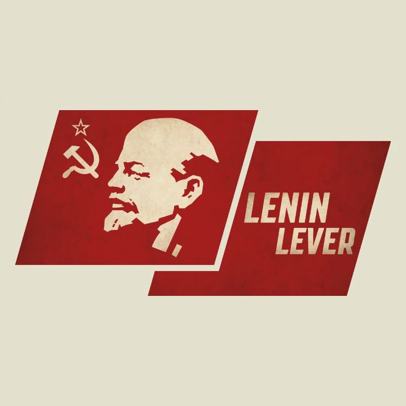Drapeau à levier de Lénine
