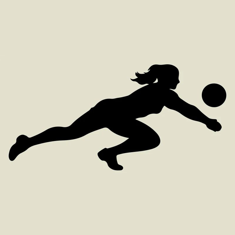 Silhouette de volley-ball
