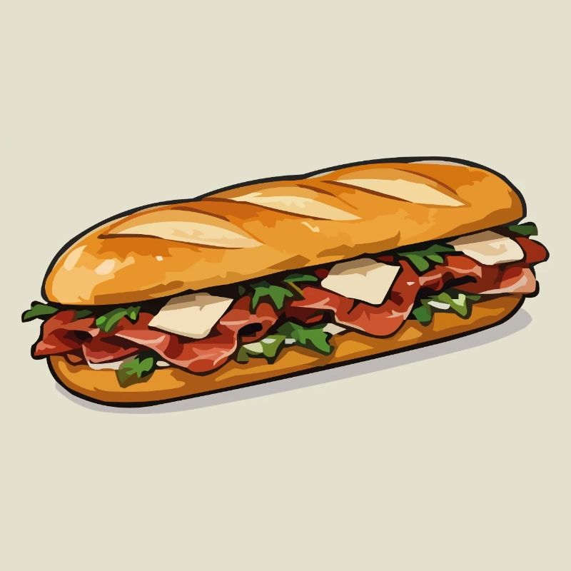 Crispy Hot Dog Comic Style