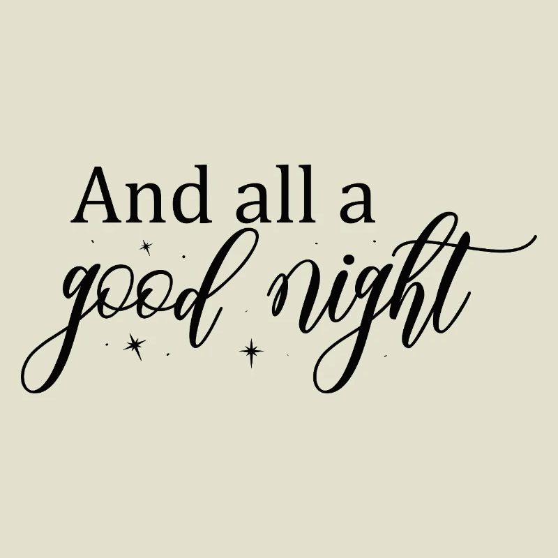 Gute Nacht Script mit Sternen