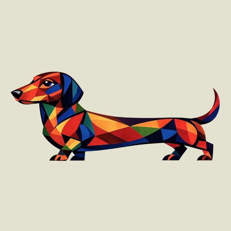Geometric Dachshund