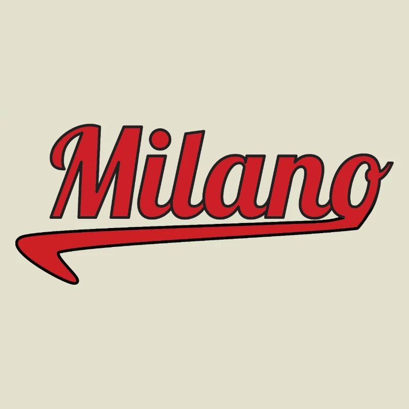 Milano Script Emblem Swoosh