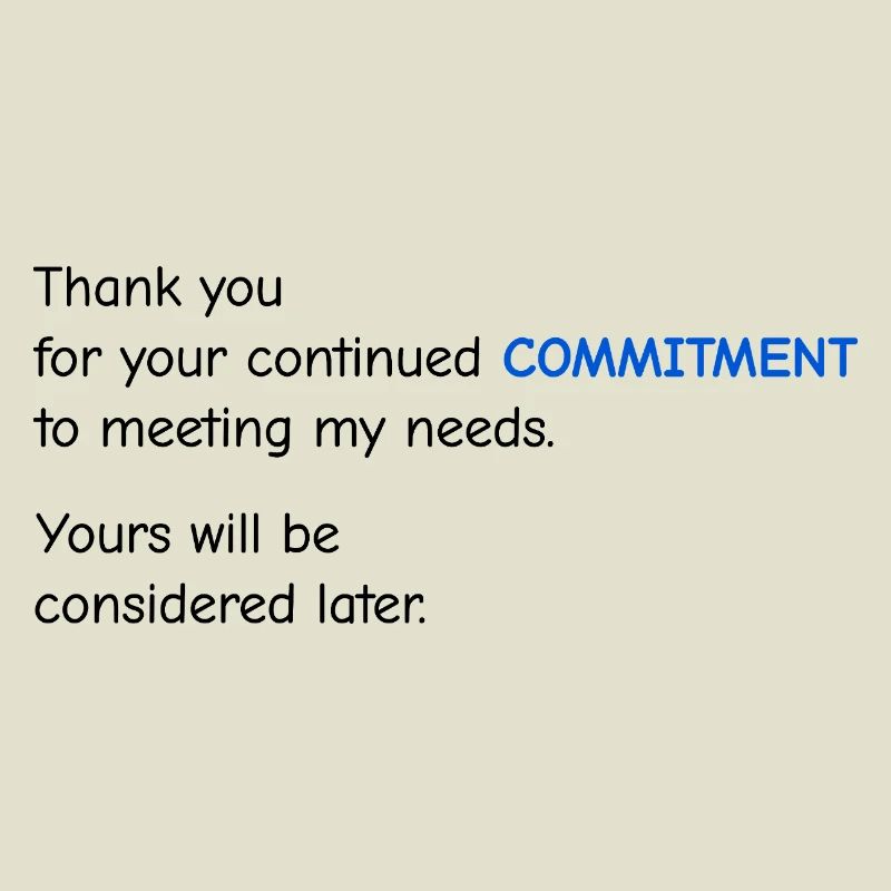 Baby Performance Review - Commitment