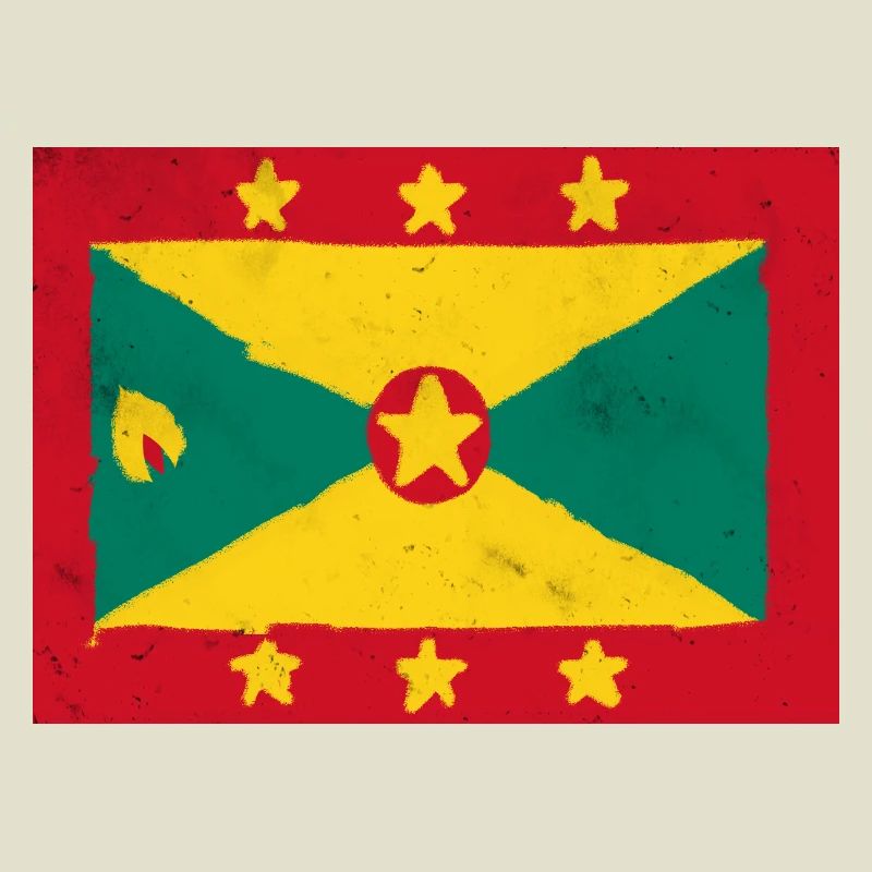 Drapeau de Grenade – Île colorée