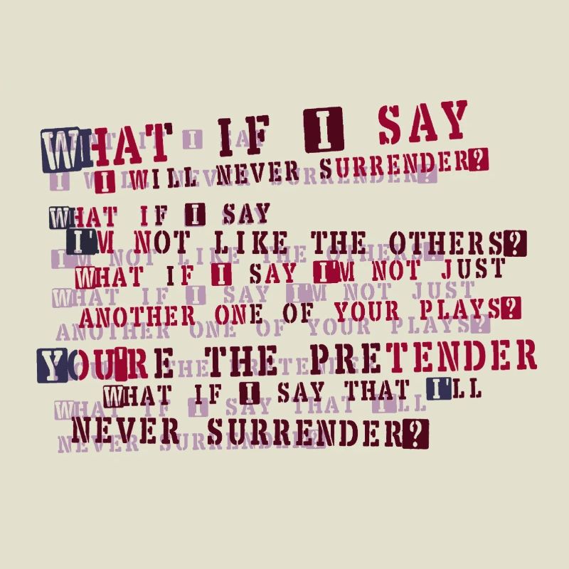 Typographie de la résolution implacable