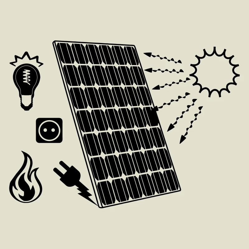 Solar panel with solar energy