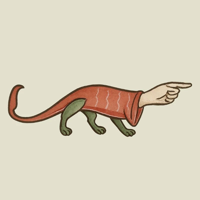 Medieval Paw Pointer Finger - MARGINALIA