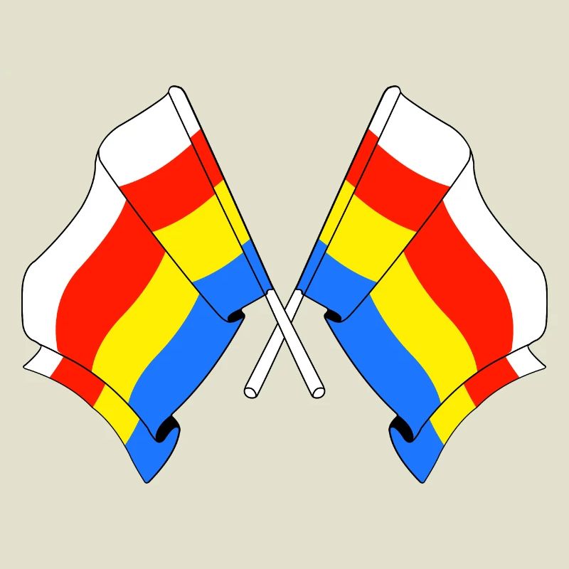 Two flags Podlaskie