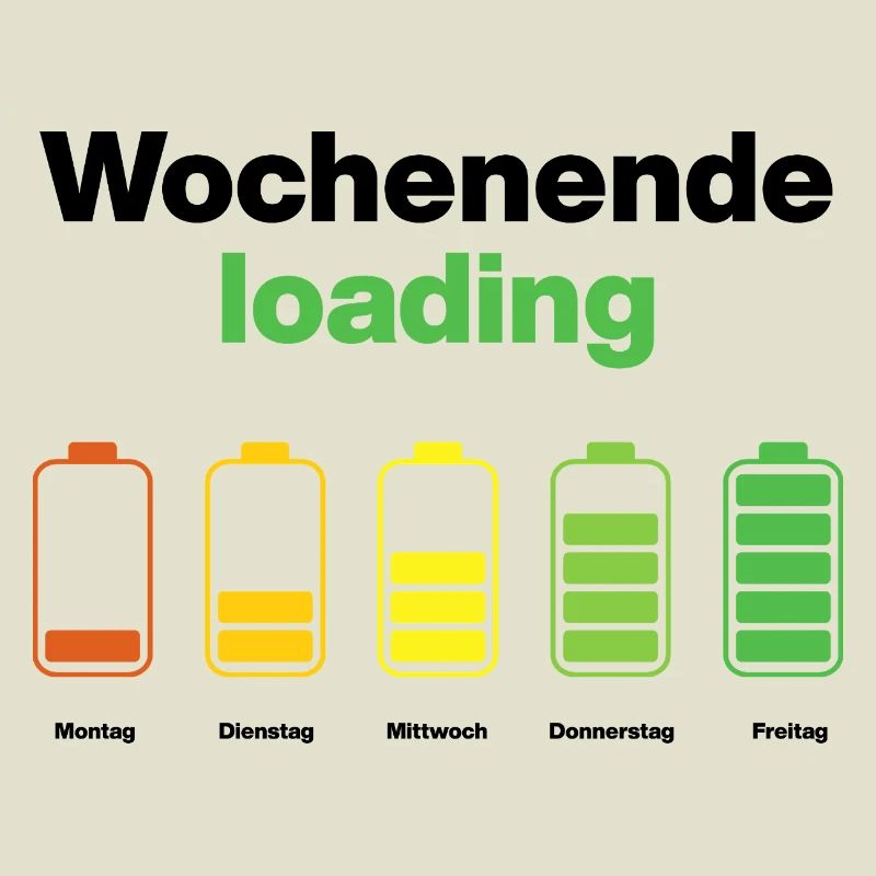 Weekend loading – battery full on Friday, work