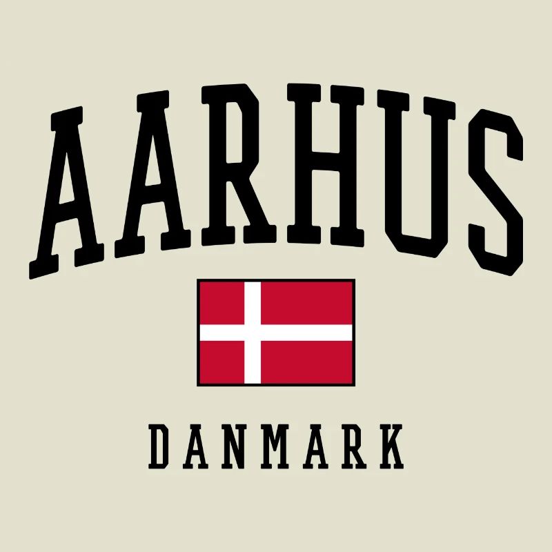AARHUS DANMARK – Conception du drapeau du Danemark