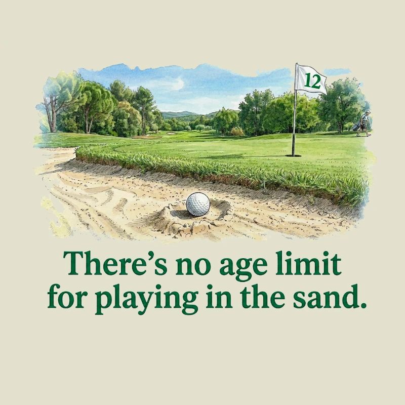 Pas d'âge pour jouer dans le sable golf