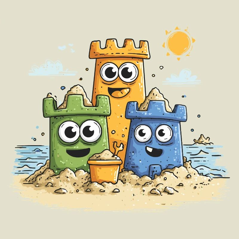 Héros bac à sable sur la plage