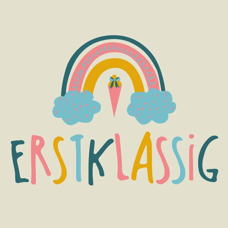 Erstlassig - Schulkind - Regenbogen