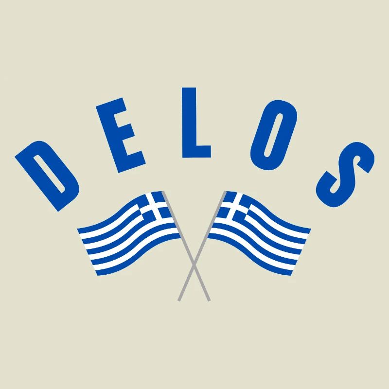 Drapeaux grecs de Delos Traversé