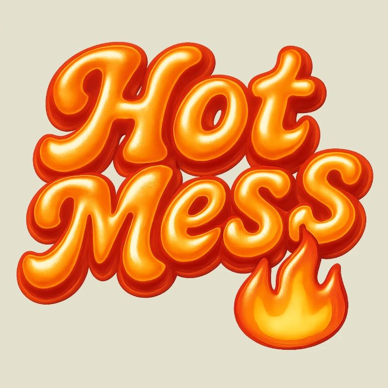 hot mess / y2k statement design