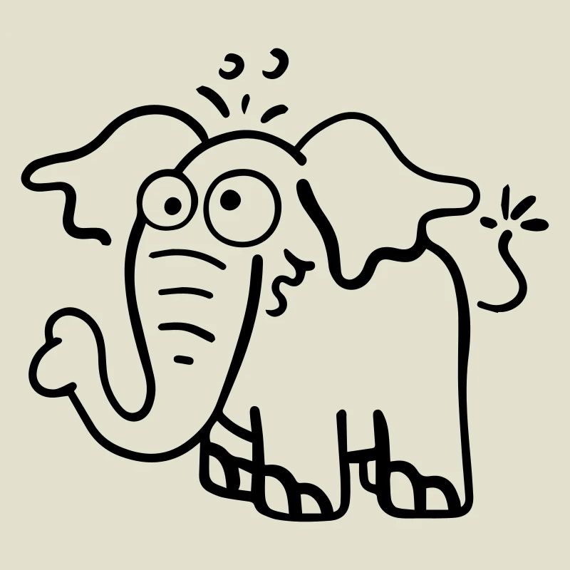 Drôle d'éléphant.