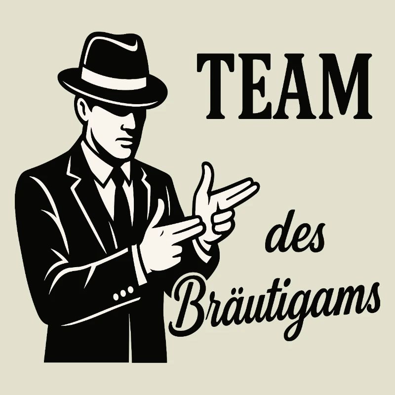 Team des Bräutigams Logo Tee