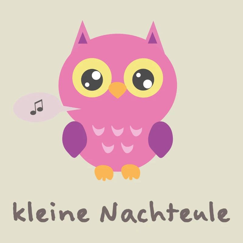 Kuschelige Eule mit Singender Note