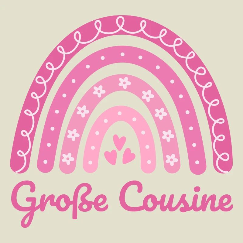 Große Cousine Boho Regenbogen