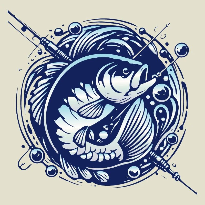 Frogfish with water bubbles design