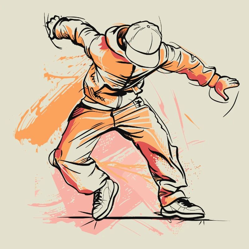 Breakdancer Drawing