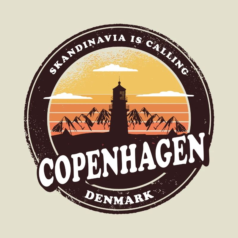 Conception du phare de Copenhague au Danemark