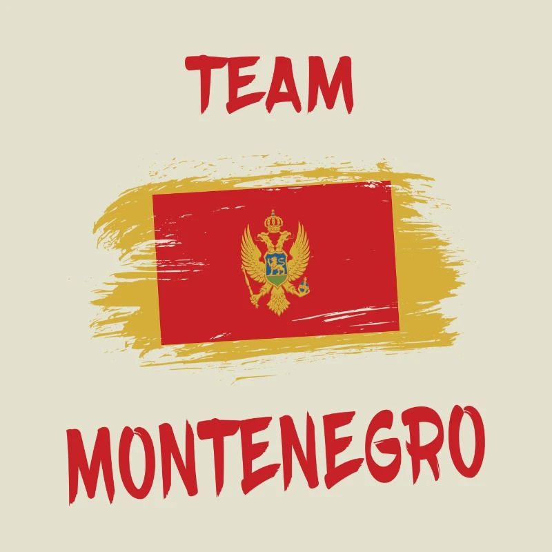 Drapeaux Team Montenegro design/idée cadeau