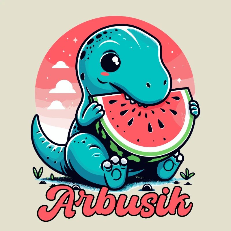 Mignon T-Rex Pastèque Arbusik Cadeau