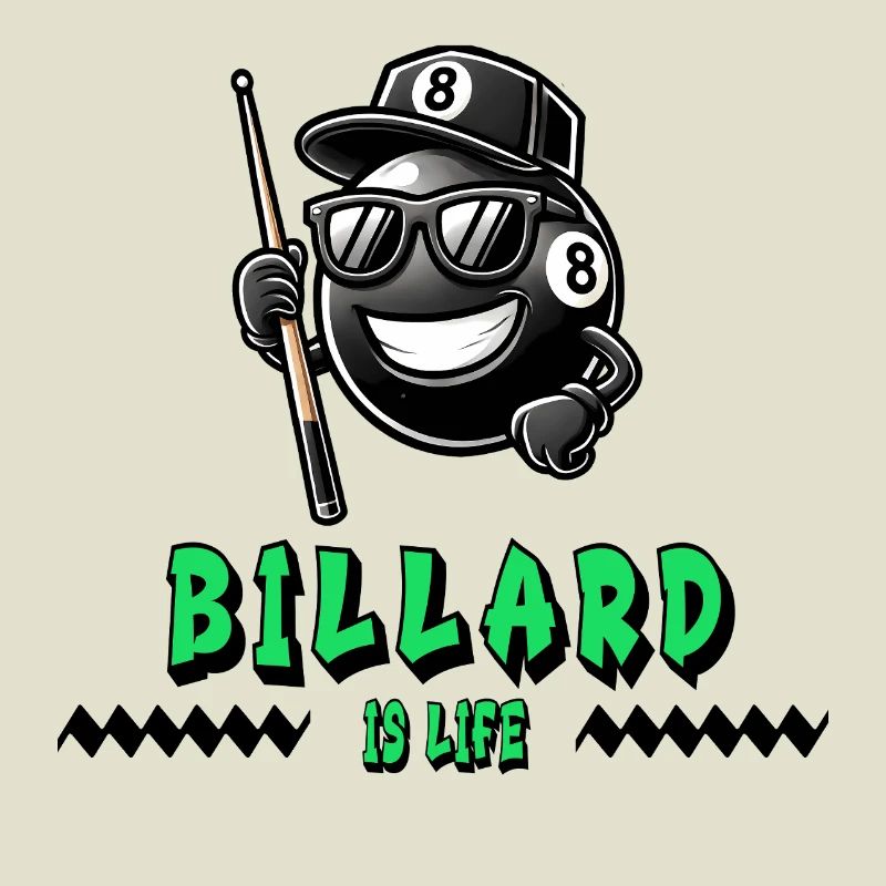Billiards, c’est la vie - Conception cool à 8 boules