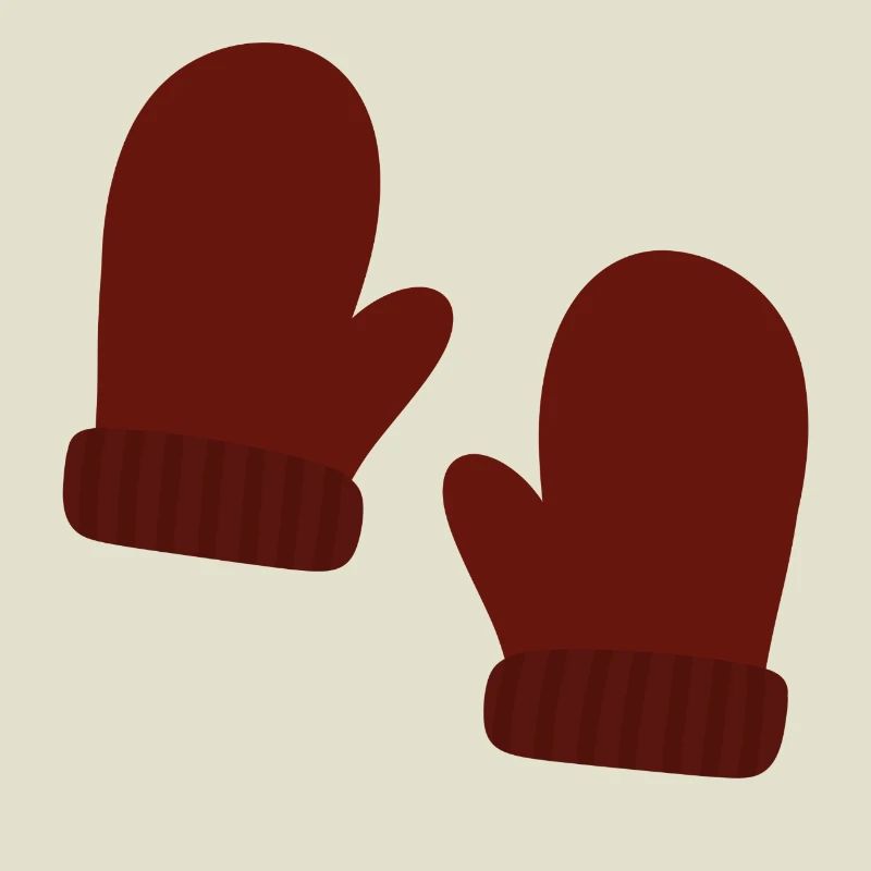 Illustration de mitaines d’hiver confortables