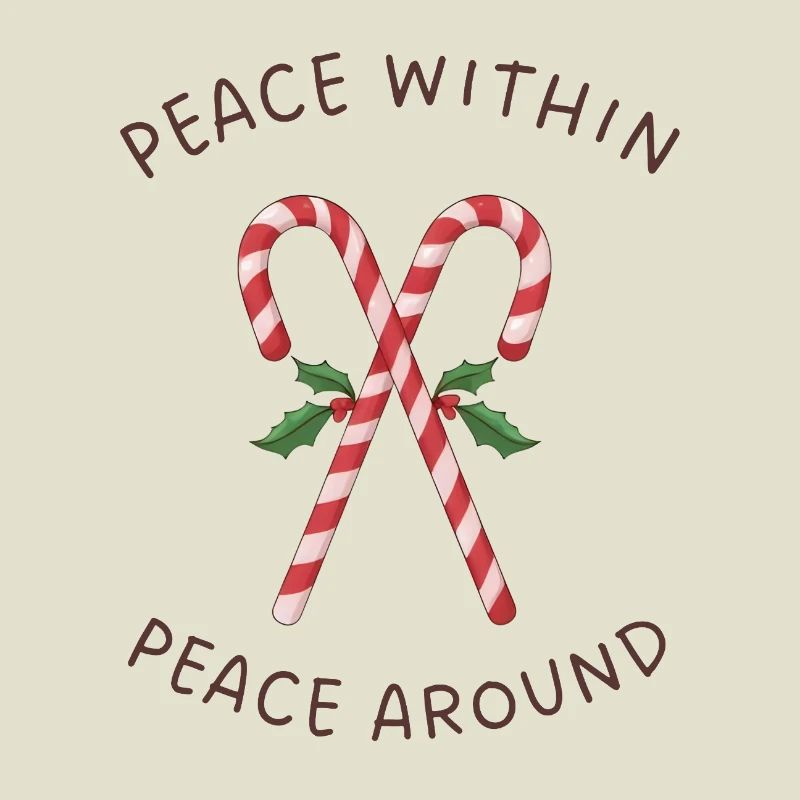 Candy Canes Mistletoe – Peace Within Around