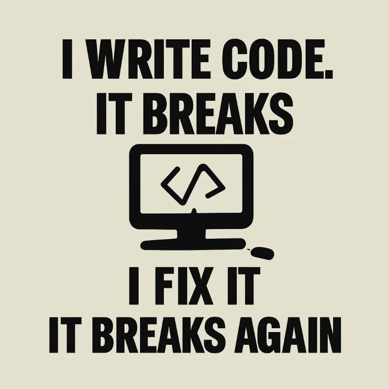 I Write Code – Funny Programmer T-Shirt