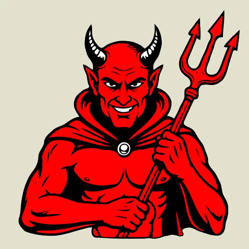Devil Trident Satan Hell Evil Horns Horror