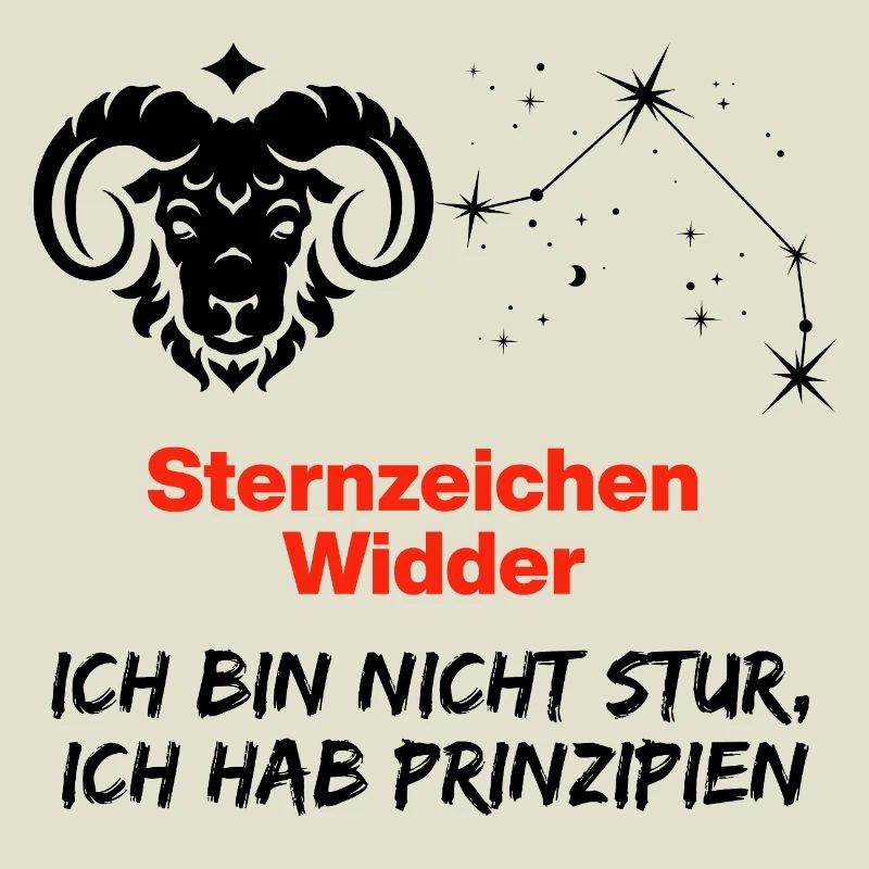 Sternzeichen Widder hat Prinzipien, Geburtstag
