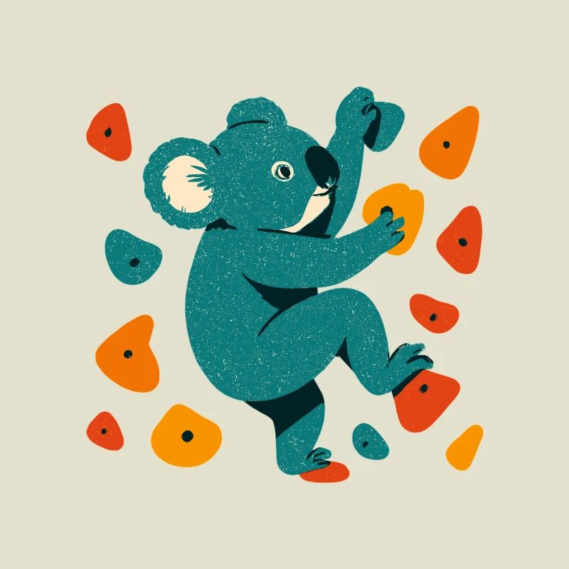 Bouldern Koala Koalabär Klettern Geschenk