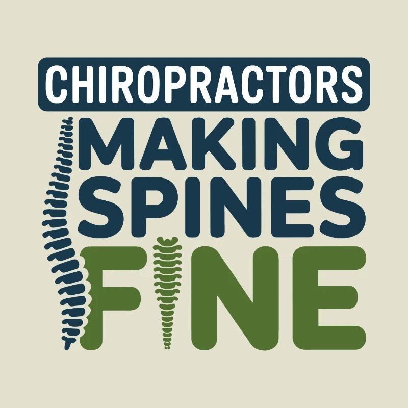 Chiropractor Making Spines Fine Professional DC 