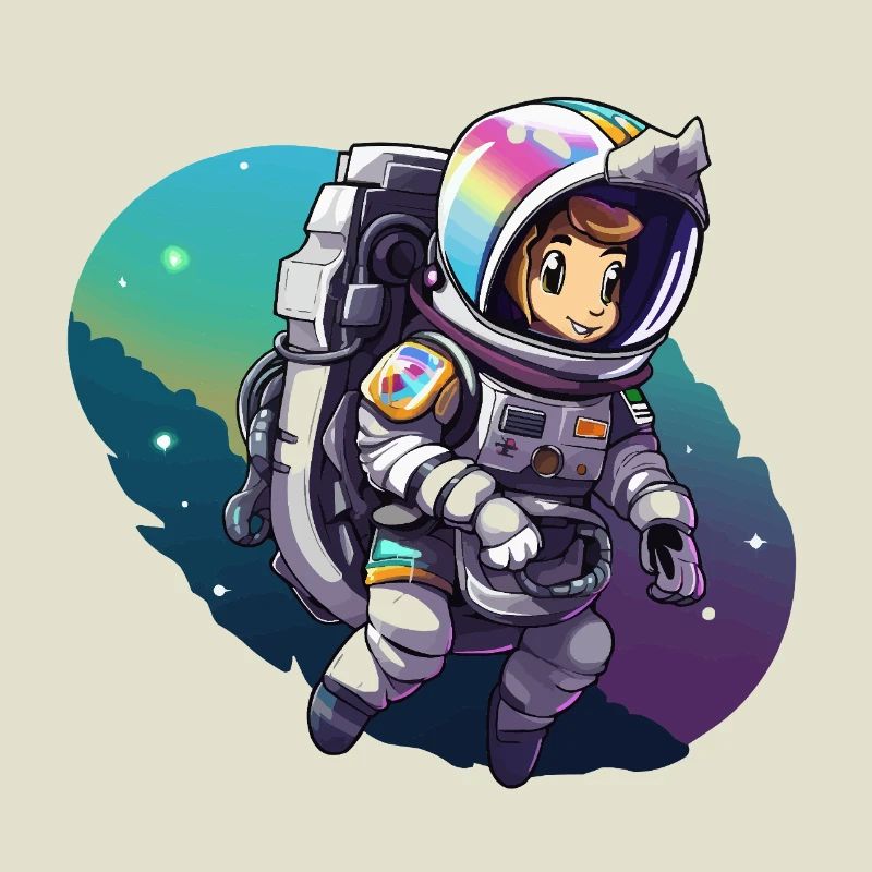 Astronaute d’aventure spatiale