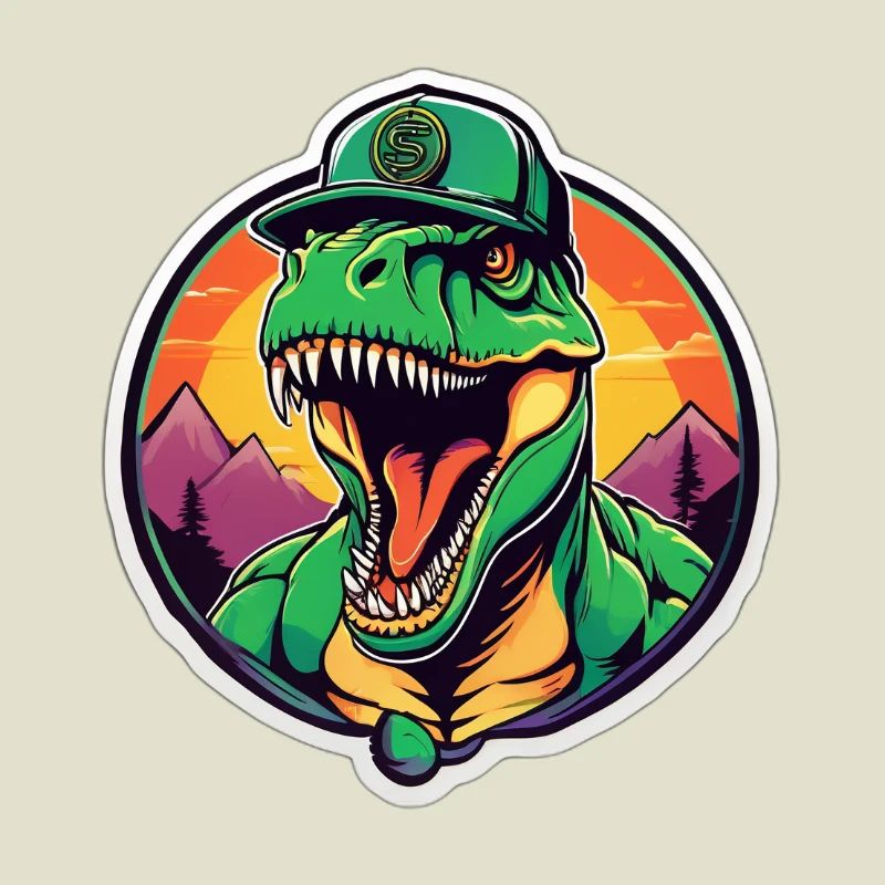Dinosaurier-Sonnenuntergangs-Kopfschmuck