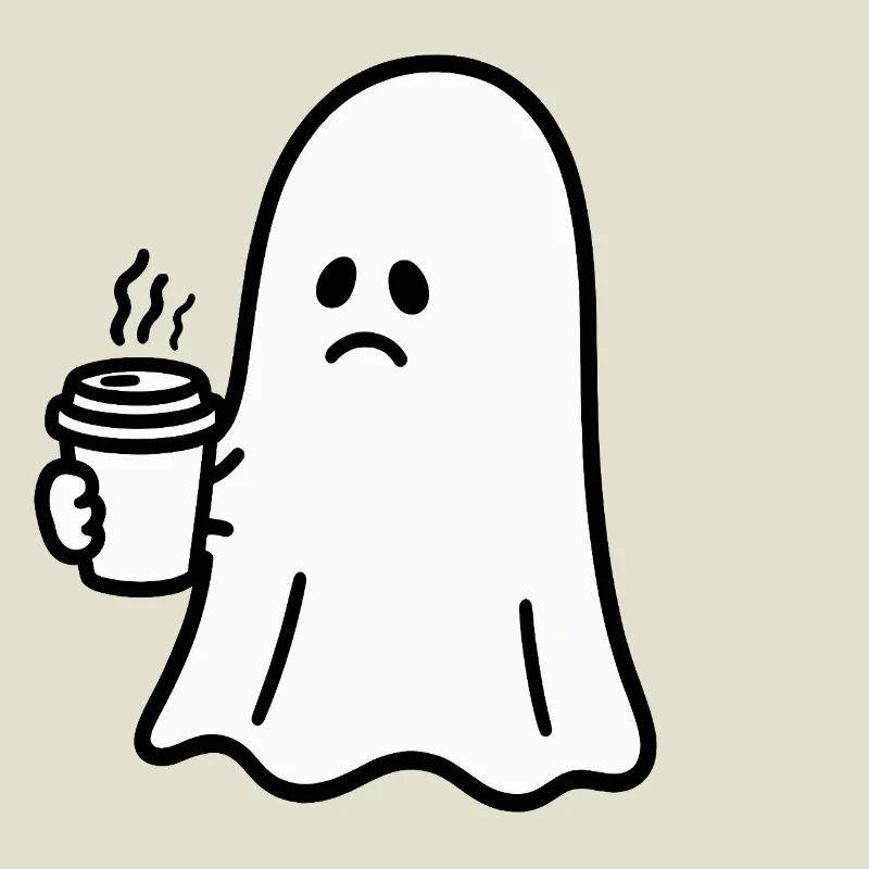 Geist Kaffee Halloween Süßes oder Saures