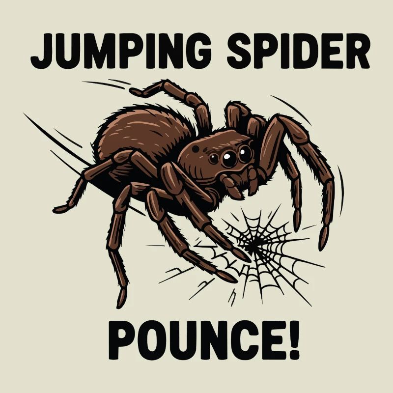 Araignée Sauteuse Springende Spinne