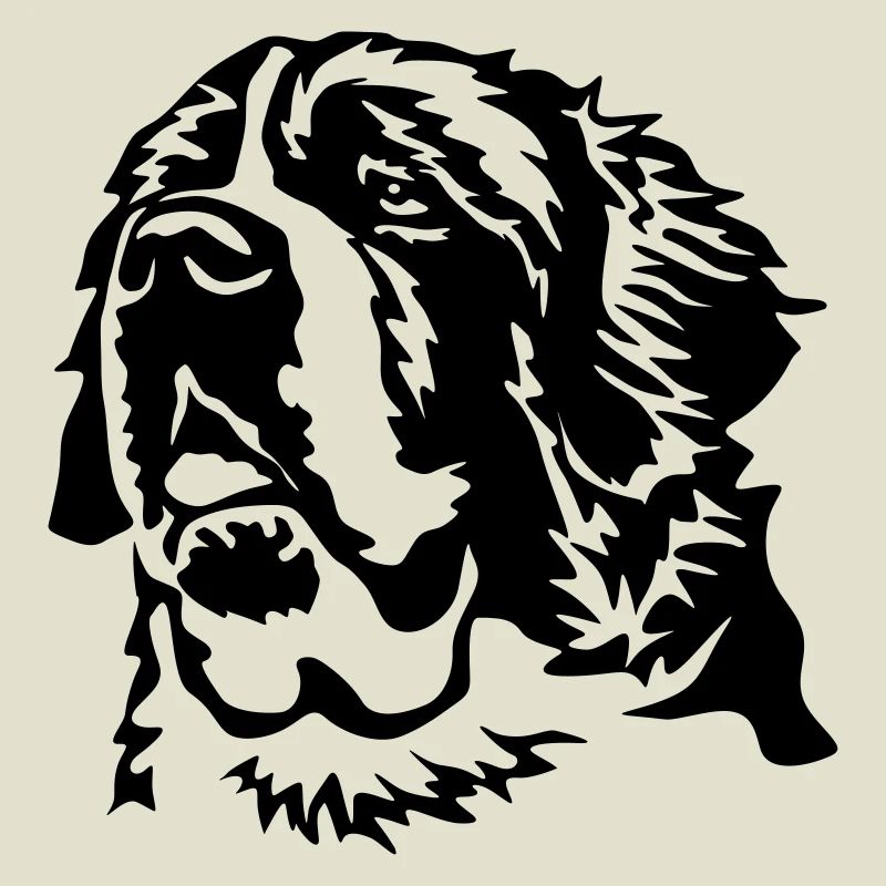 Saint Bernard head