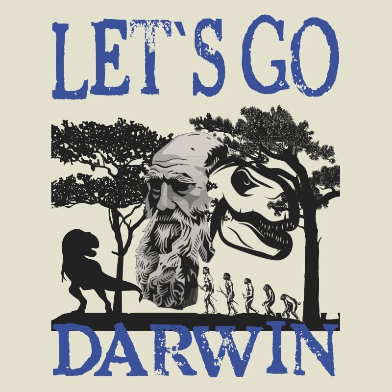 Charles Darwin Evolution textile Geschenkidee